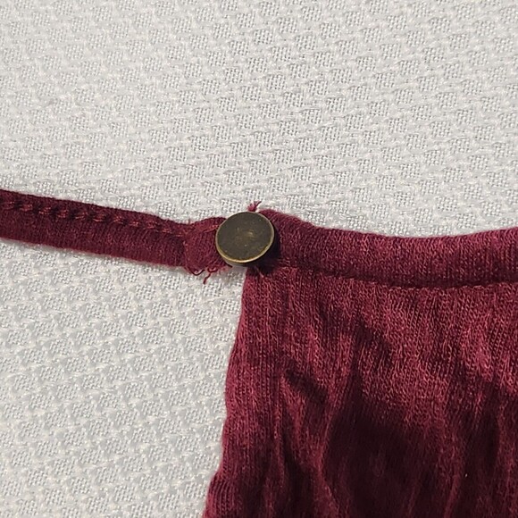 Universal thread jumpsuit Size Medium Burgundy with Pockets NEW - Picture 4 of 15